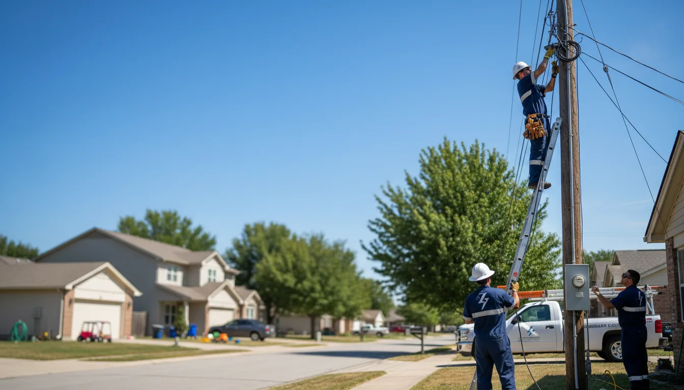 Residential electrician providing installation services in Melville, MT